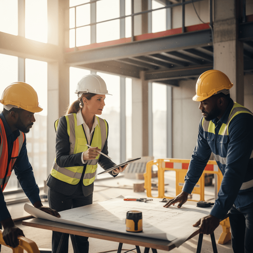 Commercial construction project management and coordination