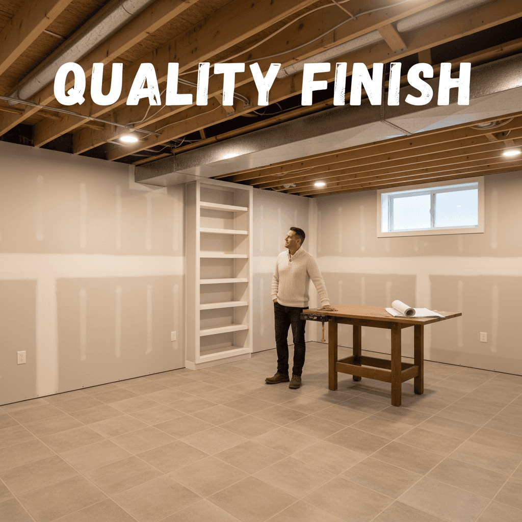 Professional basement finishing and interior work